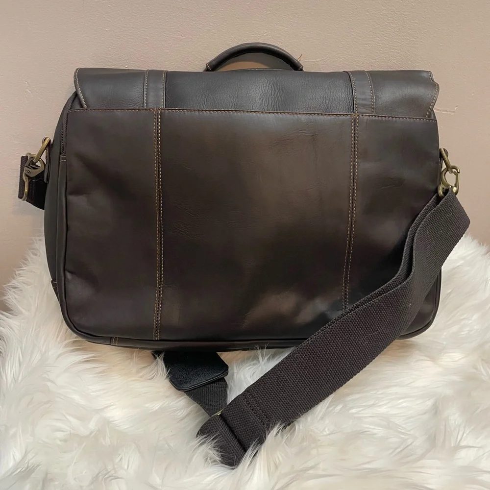 Samsonite Brown Leather Men's Laptop Bag